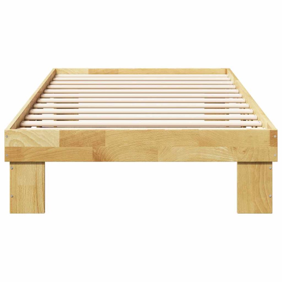 Estructura de cama sin colchón 90x190 cm madera maciza