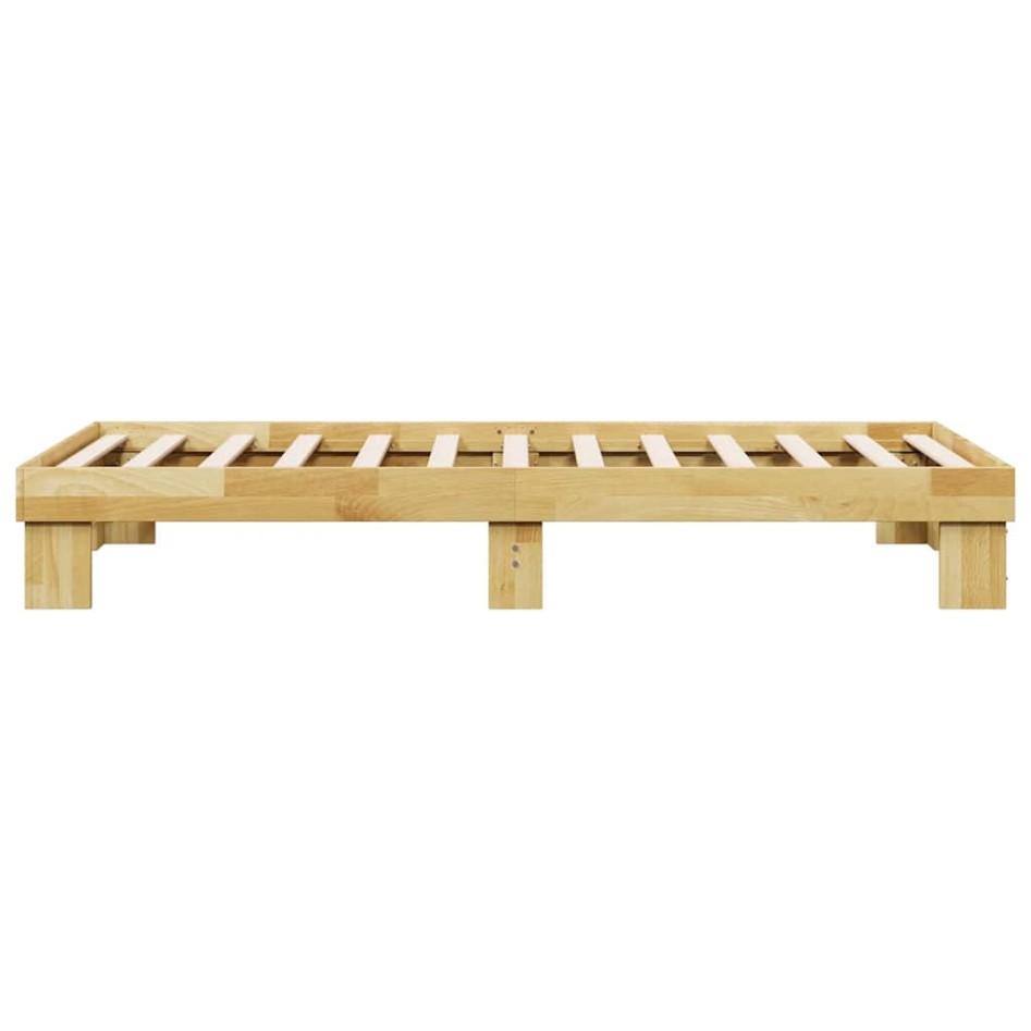 Estructura de cama sin colchón 90x190 cm madera maciza