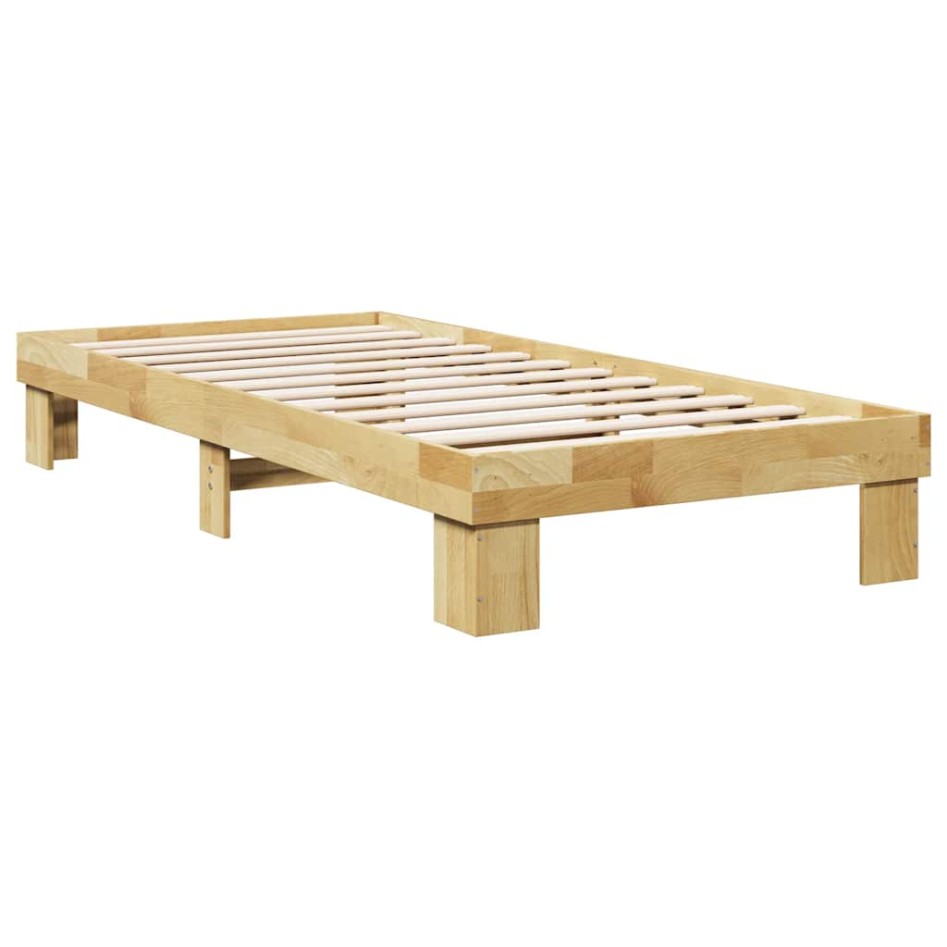Estructura de cama sin colchón 90x190 cm madera maciza