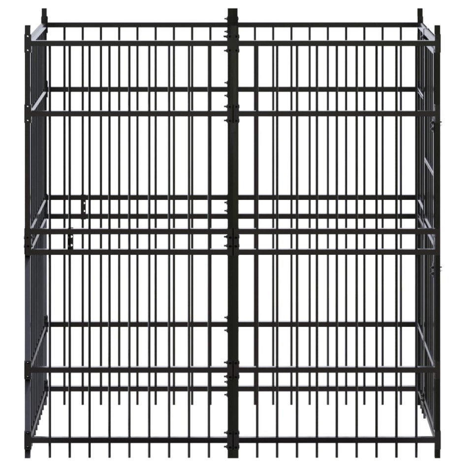 Perrera de exterior de acero 1,84