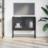Mueble para TV acero laminado en frío negro 68x39x60,5