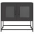 Mueble para TV acero laminado en frío negro 68x39x60,5