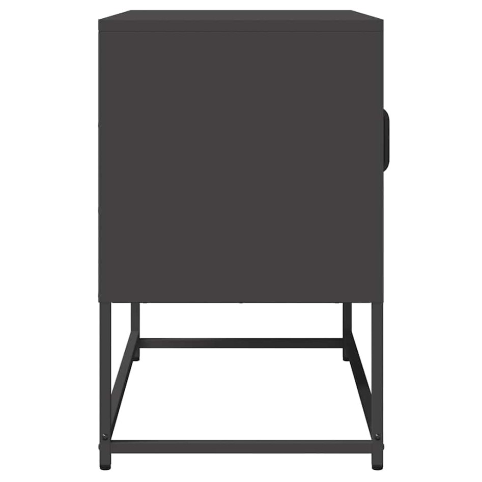 Mueble para TV acero laminado en frío negro 68x39x60,5