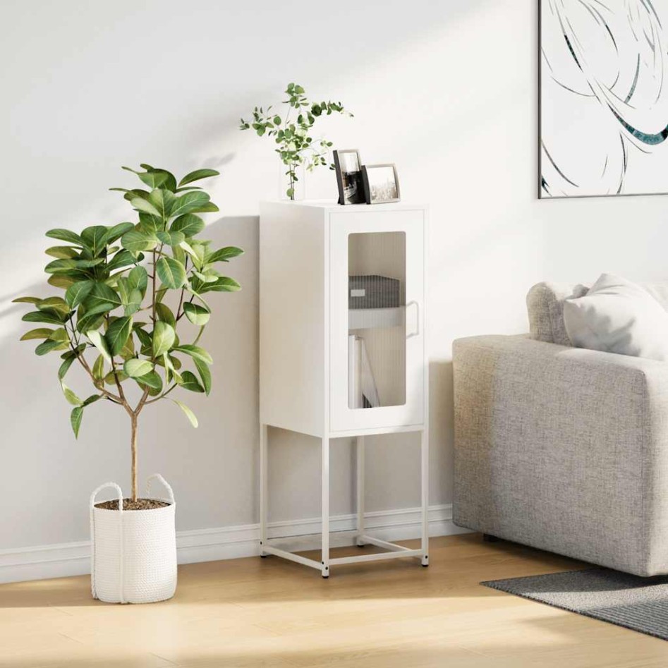 Aparador de acero laminado en frío blanco 36x39x107