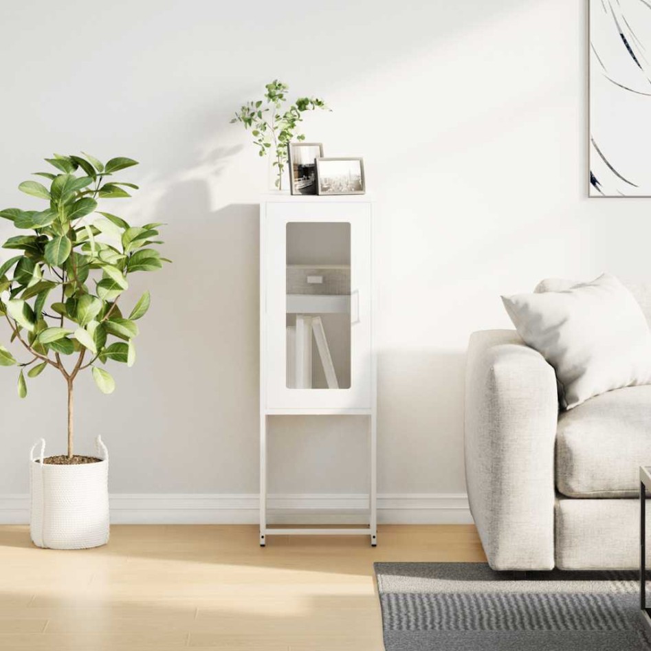 Aparador de acero laminado en frío blanco 36x39x107