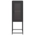 Aparador de acero laminado en frío negro 36x39x107