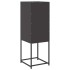 Aparador de acero laminado en frío negro 36x39x107