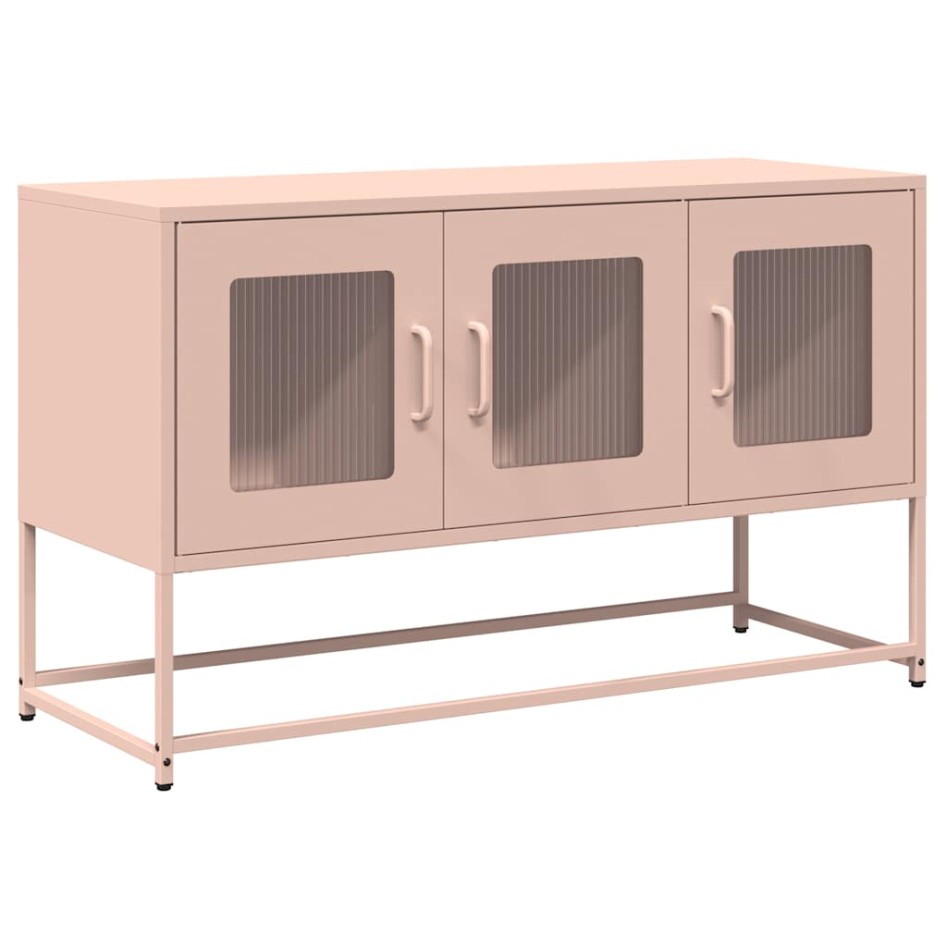 Mueble para TV acero laminado en frío rosa 100,5x39x60,5