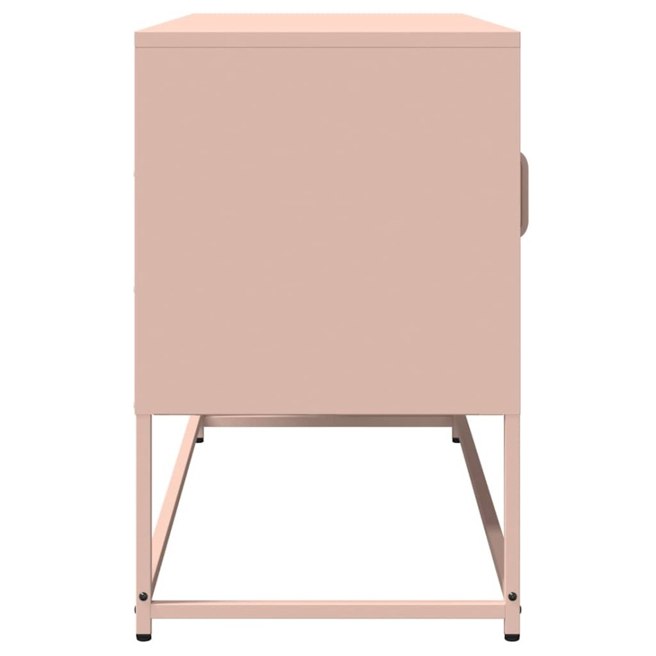 Mueble para TV acero laminado en frío rosa 100,5x39x60,5