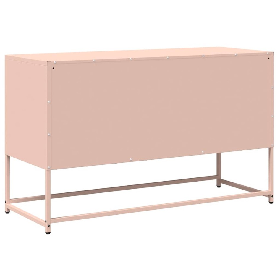Mueble para TV acero laminado en frío rosa 100,5x39x60,5