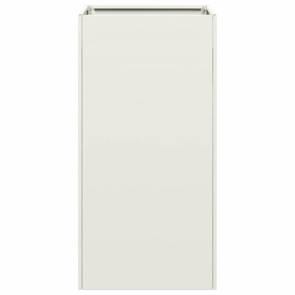 Jardinera de acero laminado en frío blanco 40x40x80