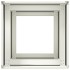 Jardinera de acero laminado en frío blanco 40x40x80