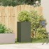 Jardinera de acero laminado en frío verde oliva 40x40x80
