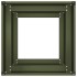 Jardinera de acero laminado en frío verde oliva 40x40x80