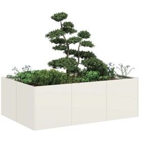 Jardinera acero blanco 120x80x40
