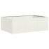 Jardinera acero blanco 120x80x40