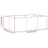 Jardinera acero blanco 120x80x40