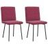 Sillas de comedor 2 unidades terciopelo rojo