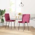 Sillas de comedor 2 unidades terciopelo rojo