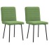 Sillas de comedor 2 unidades terciopelo verde