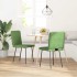 Sillas de comedor 2 unidades terciopelo verde