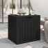 Caja de almacenaje de jardín polipropileno negra 55,5x43x53