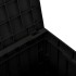 Caja de almacenaje de jardín polipropileno negra 55,5x43x53
