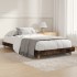 Estructura de cama sin colchón madera roble ahumado 90x200