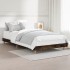 Estructura de cama sin colchón madera roble ahumado 90x200