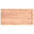 Encimera baño madera maciza tratada marrón claro