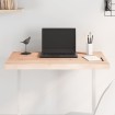 Tablero de mesa madera maciza borde natural 80x40x(2-4) cm
