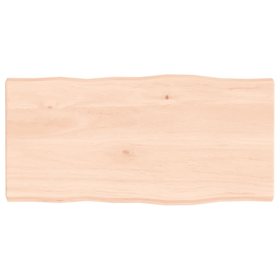 Tablero de mesa madera maciza borde natural 80x40x(2-4)