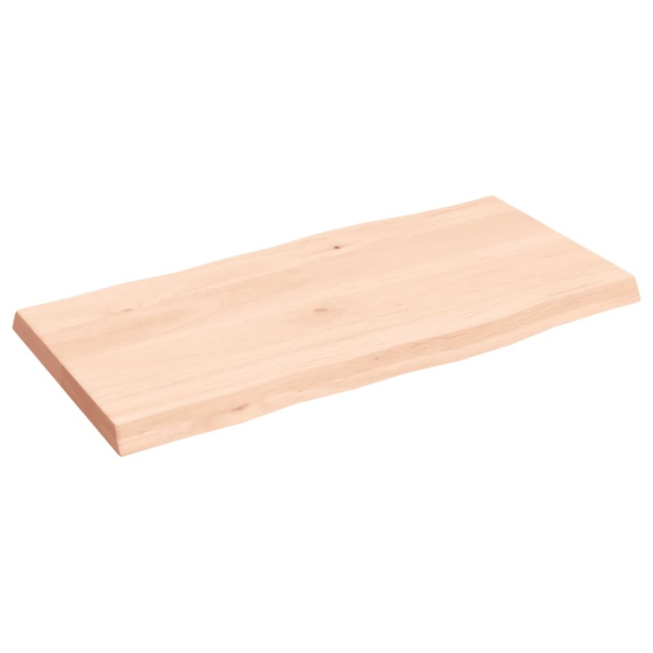 Tablero de mesa madera maciza borde natural 80x40x(2-4)