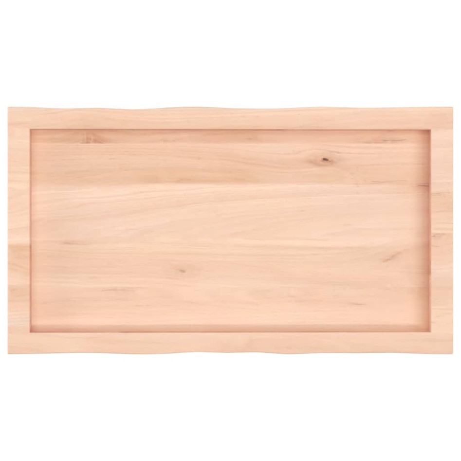 Tablero de mesa madera maciza borde natural 80x40x(2-4)
