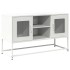 Mueble para TV de acero blanco 100,5x39x60,5