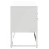 Mueble para TV de acero blanco 100,5x39x60,5