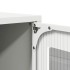 Mueble para TV de acero blanco 100,5x39x60,5