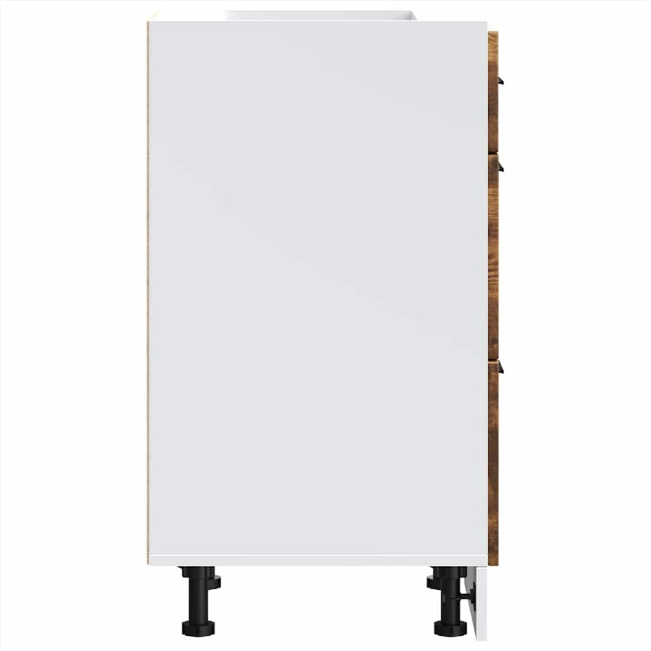 Mueble bajo de cocina porto roble ahumado madera