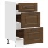 Mueble bajo de cocina porto roble marrón madera