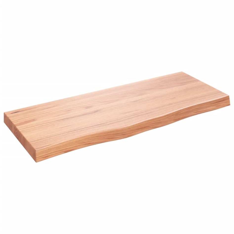 Tablero mesa madera roble tratada marrón claro 100x40x(2-6)