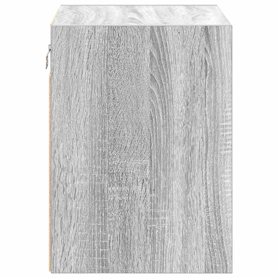 Armarios de pared 2 uds para garaje madera gris