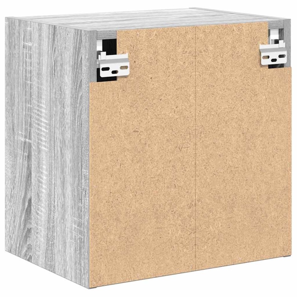 Armarios de pared 2 uds para garaje madera gris