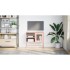 Mueble para TV de acero rosa 68x39x60,5