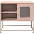 Mueble para TV de acero rosa 68x39x60,5