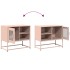 Mueble para TV de acero rosa 68x39x60,5