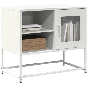 Mueble para TV de acero blanco 68x39x60,5
