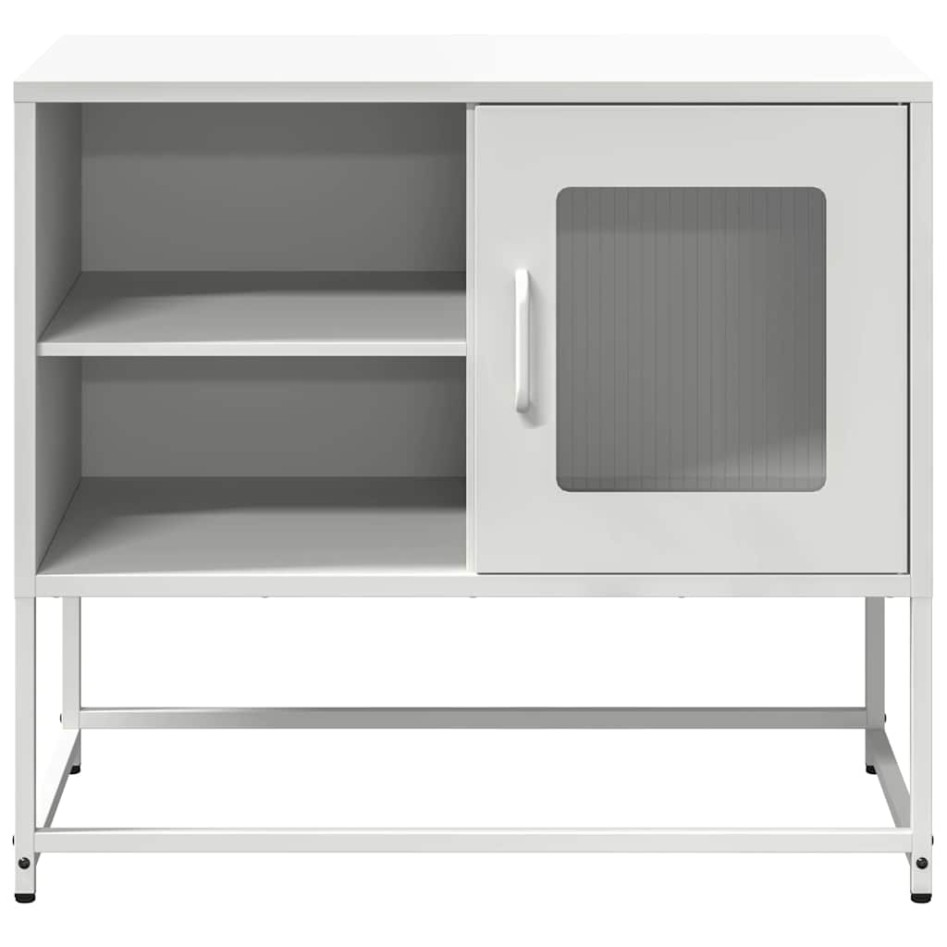 Mueble para TV de acero blanco 68x39x60,5