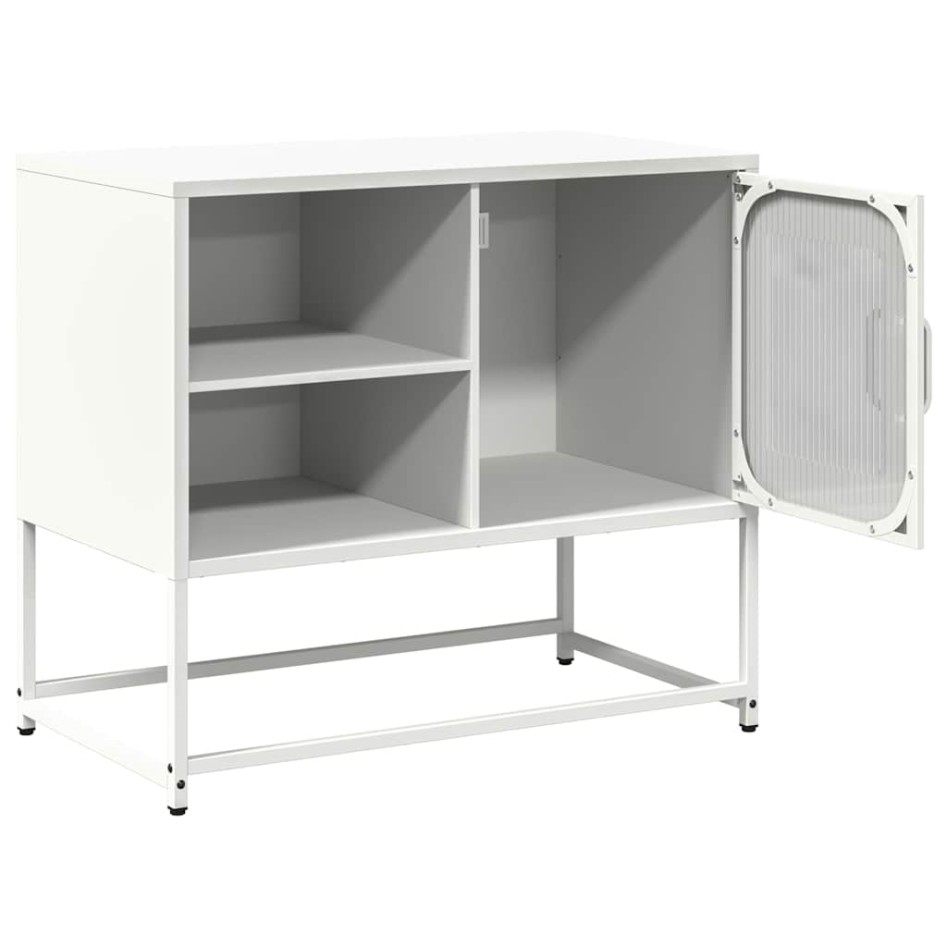 Mueble para TV de acero blanco 68x39x60,5
