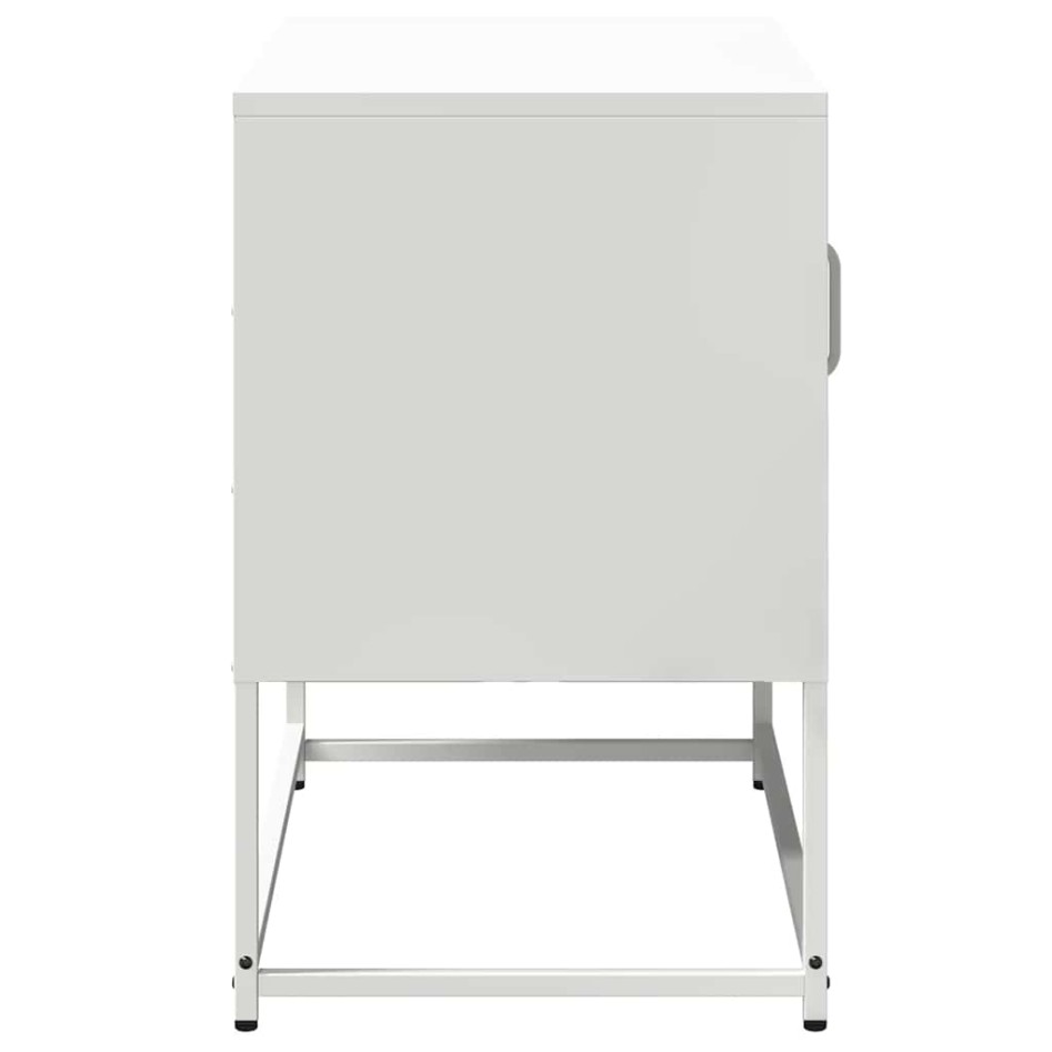 Mueble para TV de acero blanco 68x39x60,5