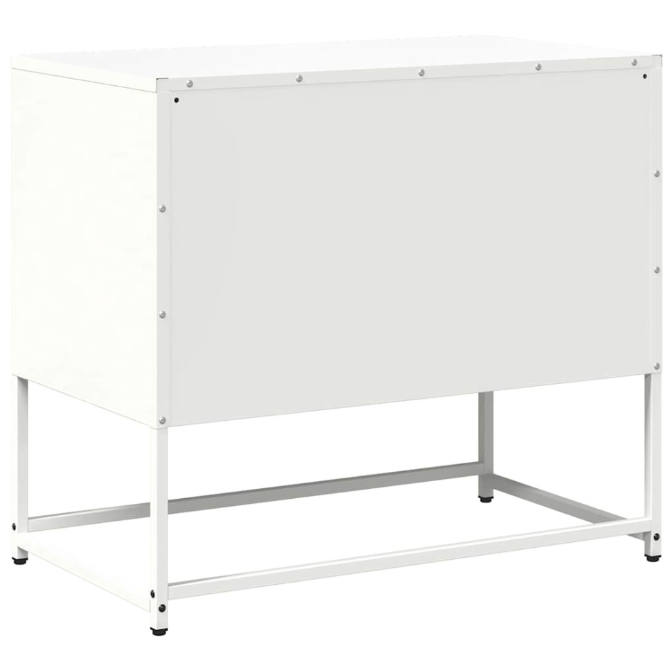 Mueble para TV de acero blanco 68x39x60,5
